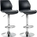 CLP 2er Set Barhocker Gilbert schwarz/Kunststoff
