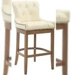CLP Barhocker Lakewood Echtleder, Antik-hell creme