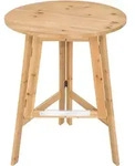 tectake Party Stehtisch aus Massivholz klappbar 79x110cm Braun
