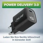 InLine&reg; USB PD Netzteil, GaN Ladeger&auml;t, 1-Port, USB-C, 45W, mit Display