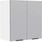 VCM K&uuml;chenm&ouml;bel H&auml;ngeschrank Fasola Wei&szlig; / Anthrazit H. 60 x B. 60 x T. 31 cm