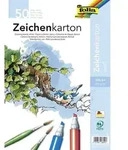 Folia Zeichenkarton Wei&szlig; Karton DIN A4 200 g/m2 8600 50 Blatt