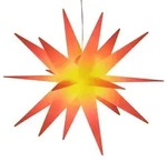 vidaXL LED-Weihnachtsstern Faltbar Rot 57 cm