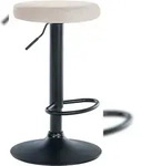 CLP Barhocker Ponte Samt-Bezug creme/schwarz