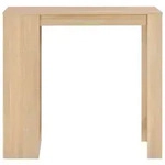 vidaXL Bartisch mit Regal Eiche 110x50x103 cm Modell Orion Vision