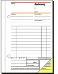 Sigel Formularbuch Rechnung A6 hoch selbstdurchschreibend VE=2x40 Blatt