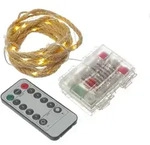 MARELIDA LED Lichterkette Seil Jute Kordel Tau 40LED 2m Timer 8 Funktionen outdoor