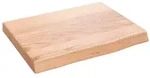 vidaXL Wandregal Hellbraun 40x30x(2-4) cm Massivholz Eiche Behandelt