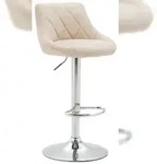 CLP Barhocker Lazio Kunstleder creme/chrom