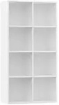 vidaXL B&uuml;cherregal/Sideboard Wei&szlig; 66&times;30&times;130 cm Holzwerkstoff