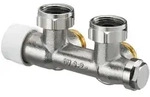 Oventrop Multiblock T Eckform Ein-/Zweirohr 1/2" IG x 3/4" AG