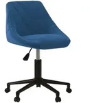 vidaXL Esszimmerstuhl Drehbar Blau Samt
