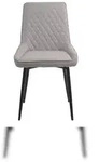 M&ouml;bilia Esszimmerstuhl 2er-Set | Bezug Stoff | Beine Stahl | B 52 x T 56 x H...