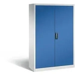 C+P Werkstattschrank 10 F&auml;cher | HxBxT 195x120x50cm | Lichtgrau/Enzianblau von