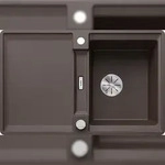 BLANCO GmbH + Co KG BLANCO ADIRA 45 S-F Einbausp&uuml;le SILGRANIT cafe ab 45 cm Excenter