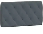vidaXL Kopfteil-Kissen Dunkelgrau 100 cm Samt