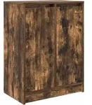 vidaXL Schuhschrank R&auml;uchereiche 57x34x76 cm Holzwerkstoff