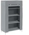 vidaXL Schuhschrank Grau 60,5x30x97 cm Vliesstoff