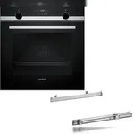 Siemens Set HB517GBS3 + HZ538000, Einbau-Backofen & Clip-Auszug EQ518ABSHB