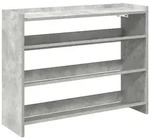 vidaXL Schuhregal Betongrau 80x25x62 cm Holzwerkstoff