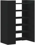 vidaXL Schuhschrank Schwarz 74,5x37,5x100 cm Holzwerkstoff