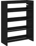 vidaXL Schuhregal Schwarz 60x25x81 cm Holzwerkstoff