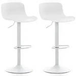 CLP 2er Set Barhocker Almada wei&szlig;