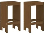 vidaXL Barhocker 2 Stk. Honigbraun 40x36x75 cm Massivholz Kiefer