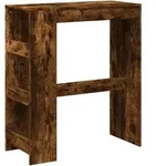 vidaXL Bartisch mit Regal R&auml;uchereiche 90x40x103,5 cm Holzwerkstoff