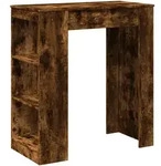 vidaXL Bartisch mit Regal R&auml;uchereiche 95x47x103,5 cm Holzwerkstoff