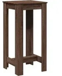 vidaXL Bartisch Braun Eichen-Optik 51x50x103,5 cm Holzwerkstoff