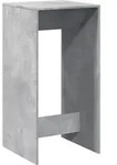 vidaXL Bartisch Betongrau 51x50x103,5 cm Holzwerkstoff