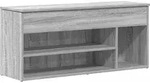 vidaXL Schuhbank Grau Sonoma 102x30,5x45 cm Holzwerkstoff