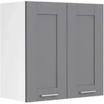 VCM K&uuml;chenm&ouml;bel H&auml;ngeschrank Colura Wei&szlig; / Anthrazit H. 60 x B. 60 x T. 31 cm