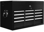 HOMCOM - Werkzeugkasten - 60L x 26B x 34H cm - schwarz