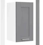 VCM K&uuml;chenm&ouml;bel H&auml;ngeschrank Colura Wei&szlig; / Anthrazit H. 60 x B. 30 x T. 31...