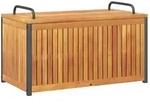 vidaXL Gartenbox 85x45x45/53 cm Massivholz Akazie und Stahl