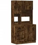 vidaXL K&uuml;chenschrank R&auml;uchereiche 95x50x180 cm Holzwerkstoff