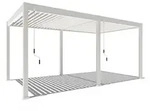Weide Classic Pergola Aluminium 3x5,3m mit Lamellendach freistehend wei&szlig;ᅠ
