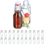 Relaxdays B&uuml;gelflaschen zum Bef&uuml;llen, im 24er Set, 100 ml, f&uuml;r &Ouml;l, Essig,