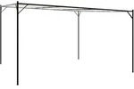 vidaXL Pavillon Wei&szlig; 4x4 m 180 g/m2 Stoff und Stahl