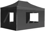 vidaXL Profi-Partyzelt Faltbar mit W&auml;nden Aluminium 4,5&times;3m Anthrazit