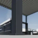 Weide E-Deluxe Plus | elektrische Pergola mit LED | Voll Aluminium | 4 x 4 M 
