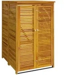 vidaXL M&uuml;lltonnenbox f&uuml;r 1 Tonne 70x89x117 cm Massivholz Akazie