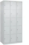 C+P Schlie&szlig;fachschrank Classic PLUS, 3 Abteile, 1850x900x500mm, 7035/7035