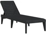 vidaXL Sonnenliege Anthrazit 186x60x29 cm PP