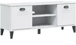 vidaXL Schuhbank VIKEN Wei&szlig; 106x35x45 cm Holzwerkstoff