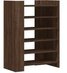 vidaXL Schuhschrank Braun Eichen-Optik 74,5x37,5x100 cm Holzwerkstoff