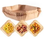 Rachs KOCHWERK Backpapier-Schalen f&uuml;r Hei&szlig;luft-Fritteusen - 16 x 16 x 4,5 cm -