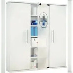 VCM Medizinschrank Santila wei&szlig; H. 92 x B. 88 x T. 18 cm